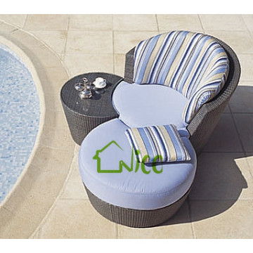 SL- (67) moderno de ocio rattan de exterior utilizado chaise lounge